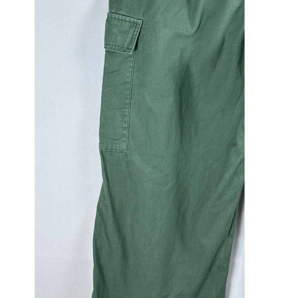Uniqlo Cargo Pants Women S Green Cotton Utility‎ Gorpcore Streetwear